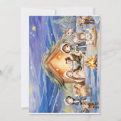 イエスの誕生日クリスマスパーティーの招待状 招待状 (裏面)