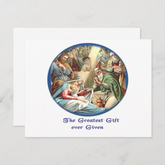 イエスの誕生 招待状 (正面/裏面)