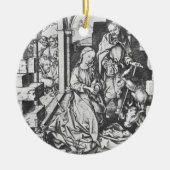 イエスの誕生（Martin Schongauer著） セラミックオーナメント (正面)