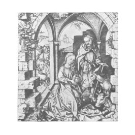 イエスの誕生（Martin Schongauer著） ノートパッド