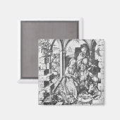 イエスの誕生（Martin Schongauer著） マグネット (正面/裏面)