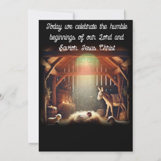 イエスの謙虚な始まり シーズンカード (正面)