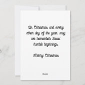 イエスの謙虚な生い立ち シーズンカード (裏面)