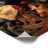 イエスの足でシモンとマリア・マグダレネの饗宴 ポスター (角)