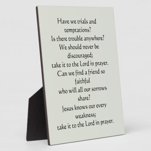 イエスの額に友人が フォトプラーク (側面)