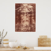 イエスの顔トリノのシュラウドで閉じる ポスター (キッチン)