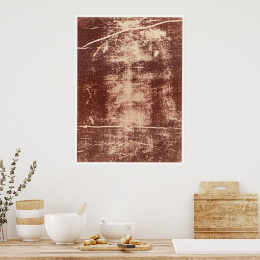 イエスの顔トリノのシュラウドで閉じる ポスター (キッチン)