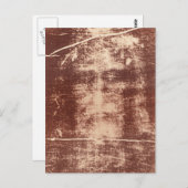 イエスの顔トリノのシュラウドで閉じる ポストカード (正面/裏面)