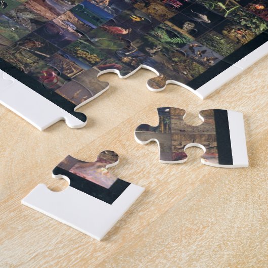 イエスの顔Agrainofmustardseed.com ジグソーパズル (側面)