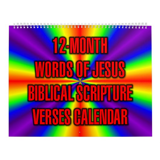 イエスの12か月の聖書の言葉 カレンダー (カバー)