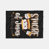 イエスのMore Of Jesus Less Of Me Christian Camper Camp フリースブランケット (正面(横))