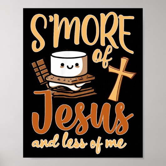 イエスのMore Of Jesus Less Of Me Christian Camper Camp ポスター (正面)