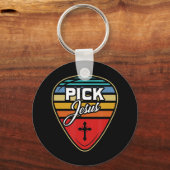 イエスのTシャツを選ぶJの愛国的な信者である キーホルダー (正面)