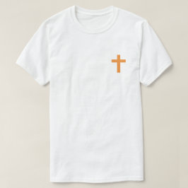 イエスのT信じシャツにオレンジ Tシャツ