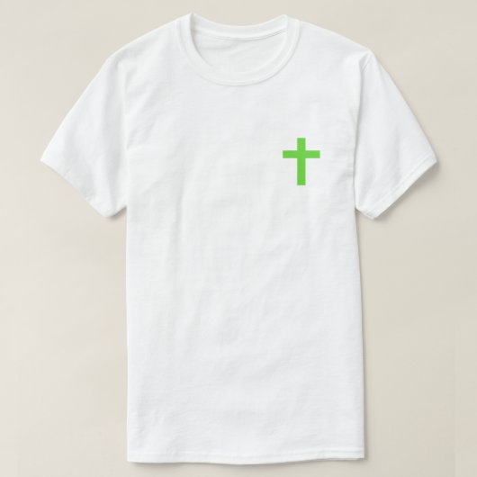 イエスのT信じシャツは緑 Tシャツ (デザイン正面)