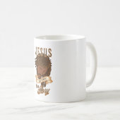 イエスはあなたの話を書き直すことができる コーヒーマグカップ (正面右)