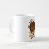 イエスはあなたの話を書き直すことができる コーヒーマグカップ (正面左)