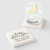 イエスはあなたを愛お気に入りのす ストーンコースター (横)