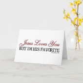 イエスはあなたを愛していお気に入りのる カード (黄色い花)