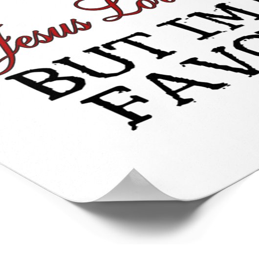 イエスはあなたを愛していお気に入りのる ポスター (角)