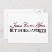 イエスはあなたを愛していお気に入りのる ポストカード (正面/裏面)