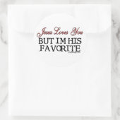 イエスはあなたを愛していお気に入りのる ラウンドシール (バッグ)