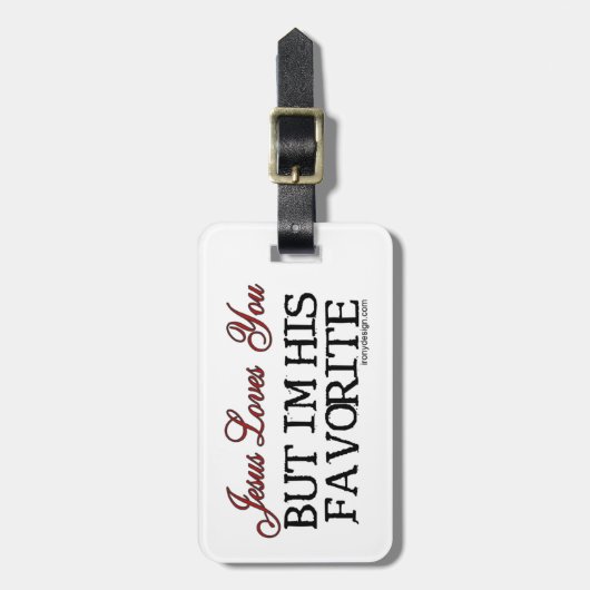 イエスはあなたを愛していお気に入りのる ラゲッジタグ (正面縦)