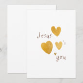 イエスはあなたを愛しています。招待状 発表カード 招待状 (正面/裏面)