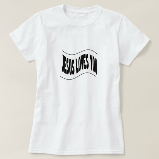 イエスはあなたを愛しています Tシャツ (デザイン正面)