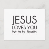 イエスはあなたを愛しているが、でも私は彼の特別な子 ポストカード (正面)