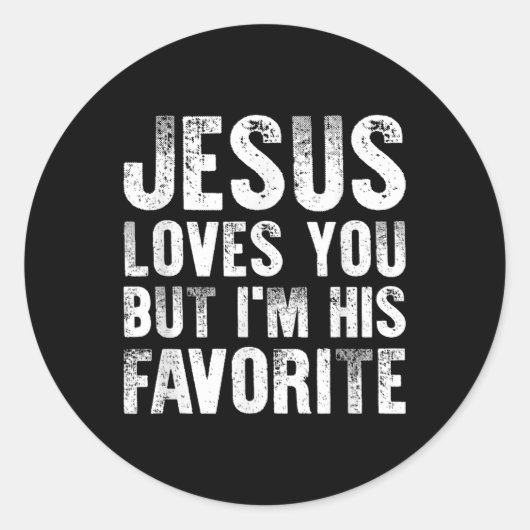 イエスはあなたを愛しているが、キリスト教のReliお気に入りのである ラウンドシール (正面)