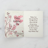 イエスはあなたを愛している かわいい鳥 バレンタインデー シーズンカード (内部)