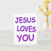 イエスはあなたを愛している カード (黄色い花)