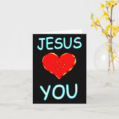 イエスはあなたを愛している カード (黄色い花)