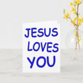 イエスはあなたを愛している カード (黄色い花)