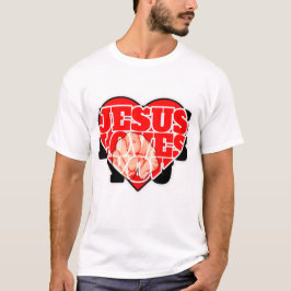 イエスはあなたを愛している キリスト教  |  感動的な信仰 Tシャツ