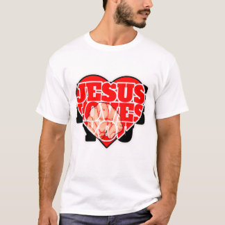 イエスはあなたを愛している キリスト教 | 感動的な信仰 Tシャツ