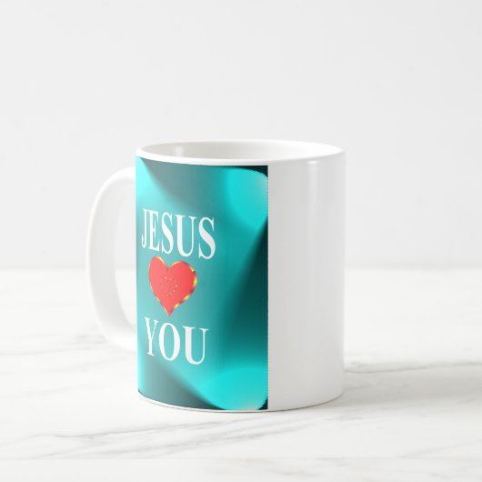 イエスはあなたを愛している コーヒーマグカップ (正面左)