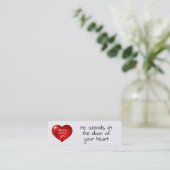 イエスはあなたを愛している スキニー名刺 (スタンド正面)