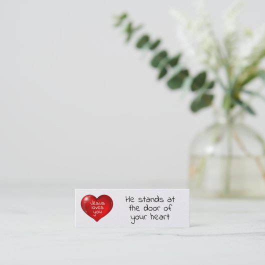 イエスはあなたを愛している スキニー名刺 (スタンド正面)