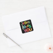 イエスはあなたを愛している スクエアシール (封筒)