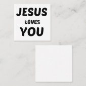 イエスはあなたを愛している スクエア名刺 (正面/裏面)