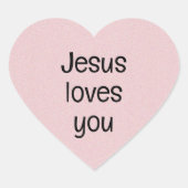 イエスはあなたを愛している ハートシール (正面)