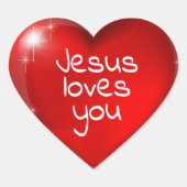 イエスはあなたを愛している ハートシール (正面)
