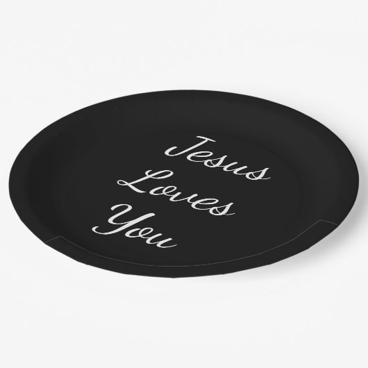 イエスはあなたを愛している ペーパープレート (アングル)