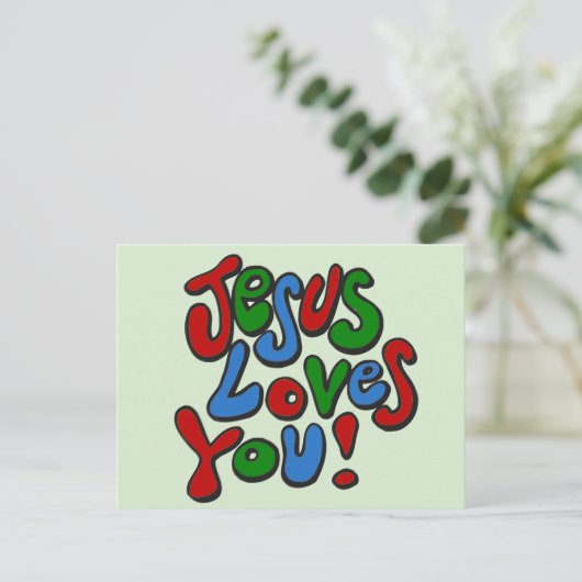 イエスはあなたを愛している ポストカード (スタンド正面)