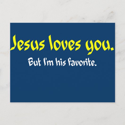 イエスはあなたを愛している ポストカード (正面)