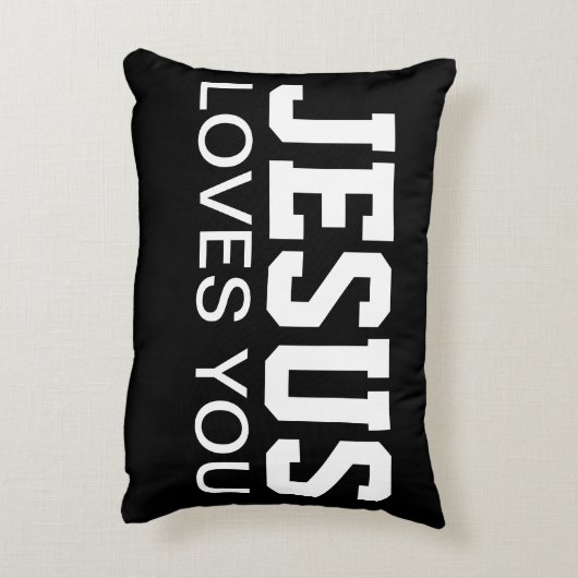 イエスはあなたを愛している モチベーション タイポグラフィ アクセントクッション (裏面(縦))
