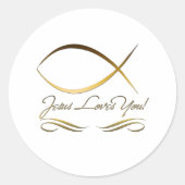 イエスはあなたを愛している ラウンドシール (正面)