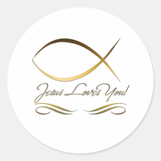 イエスはあなたを愛している ラウンドシール (正面)